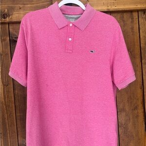 Vineyard Vines Men's Bright Pink Polo
